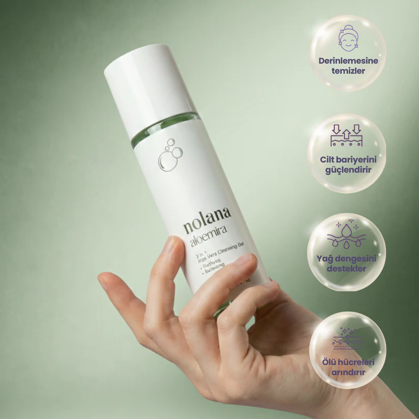 Aloemira 2'si 1 Arada Aloe Vera Temizleme Jeli | Eczane Paketi