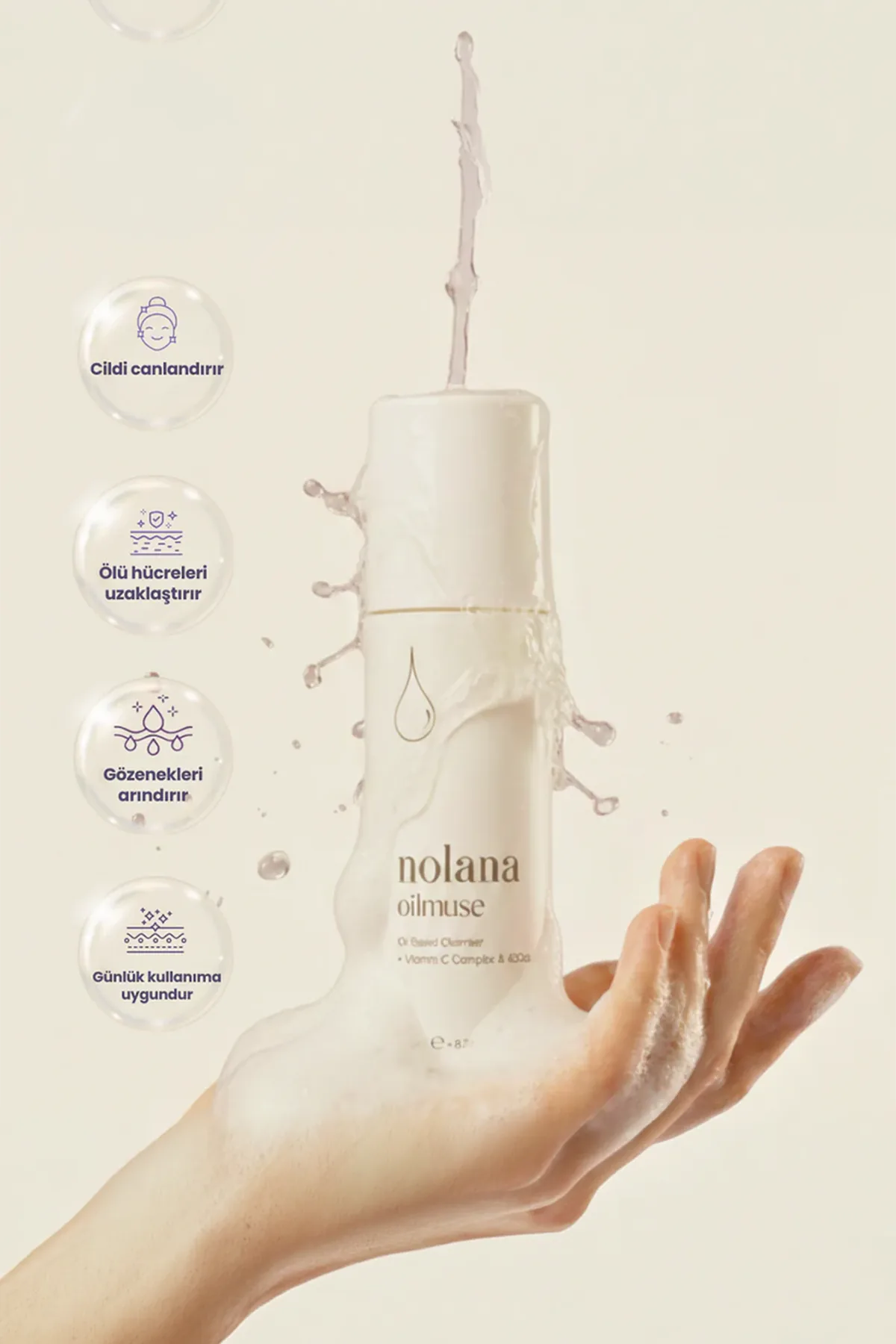 oilmuse c vitamini 4ccica yag bazli temizleyici 200 ml