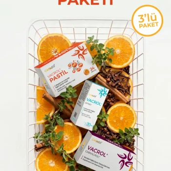 Vacrol Kışa Hazırlık Paketi pastil, sprey ve softgel 3'lü set görseli